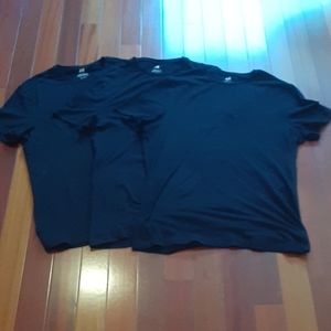 Mens H&M Black Slim Fit T-Shirts